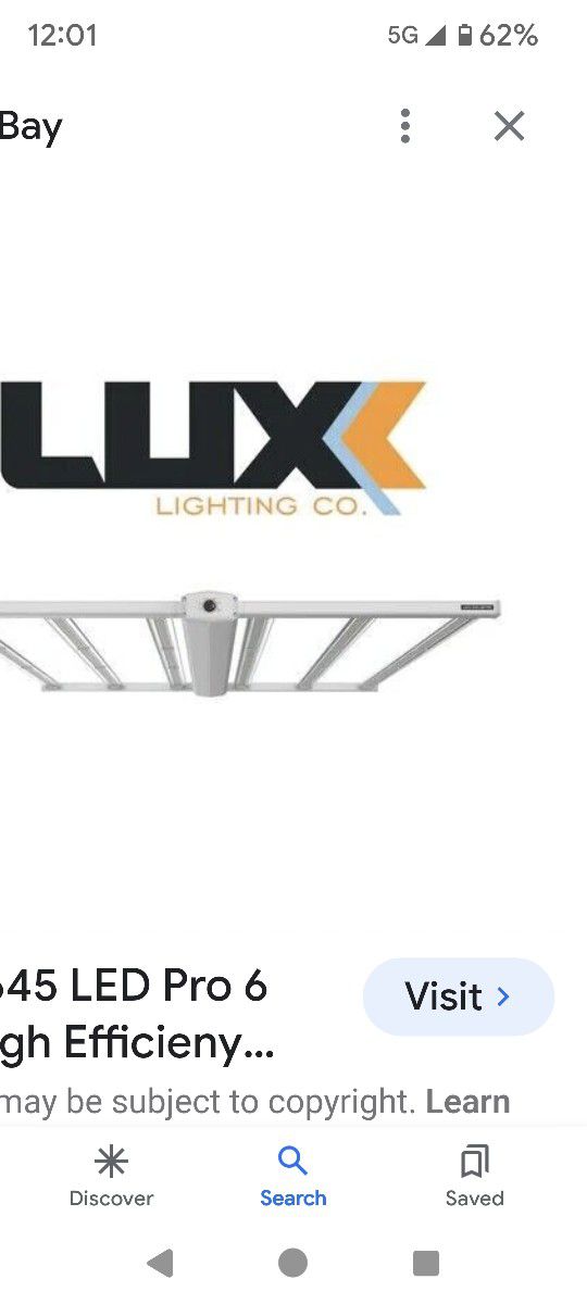 Grow Lights Luxx 645 Pro Led ( 40 Available,)