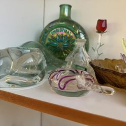 13 Piece Vintage Glass Lot #1