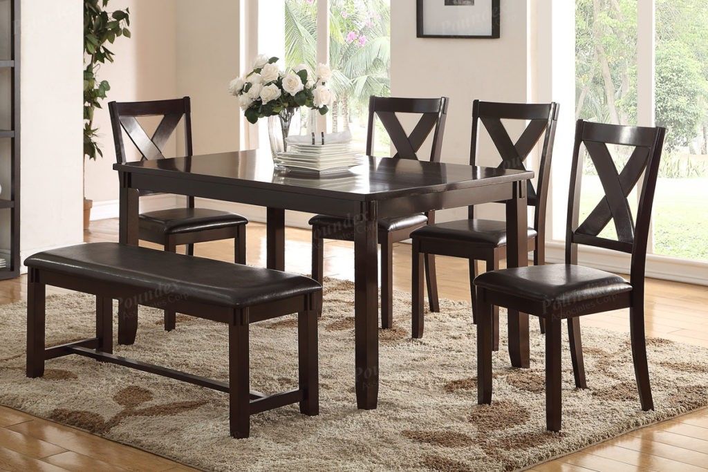 Brand New Espresso 6pc Dining Table Set