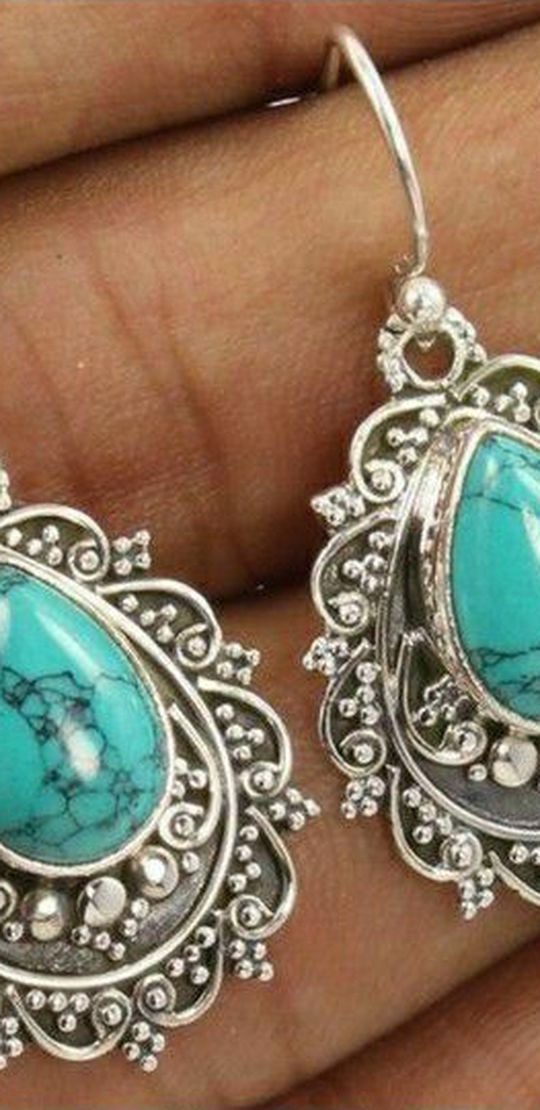 Sparkling 925 Sterling Silver Earrings Hook Dangle Earring Women's Fashion Jewelry Earring