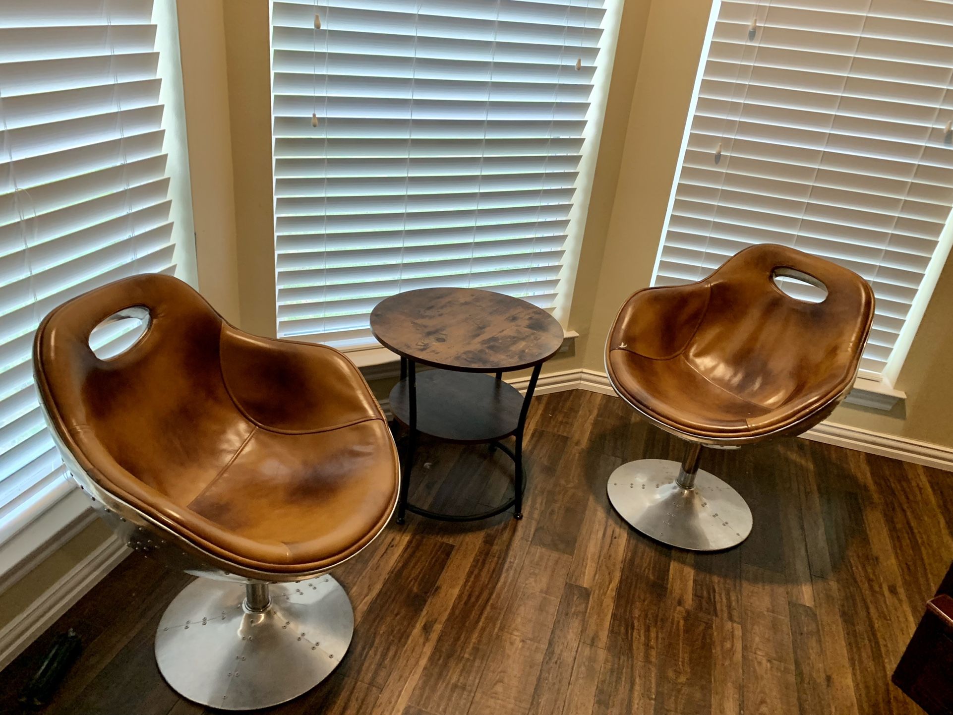 Swirl chair and coffee table