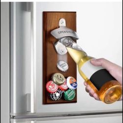 Brandnew Gifts for Men Dad Husband, Wall Mounted Magnetic Bottle Opener, Unique Christmas Beer Gift Ideas for Him Boyfriend, Stocking Stuffers Cool St