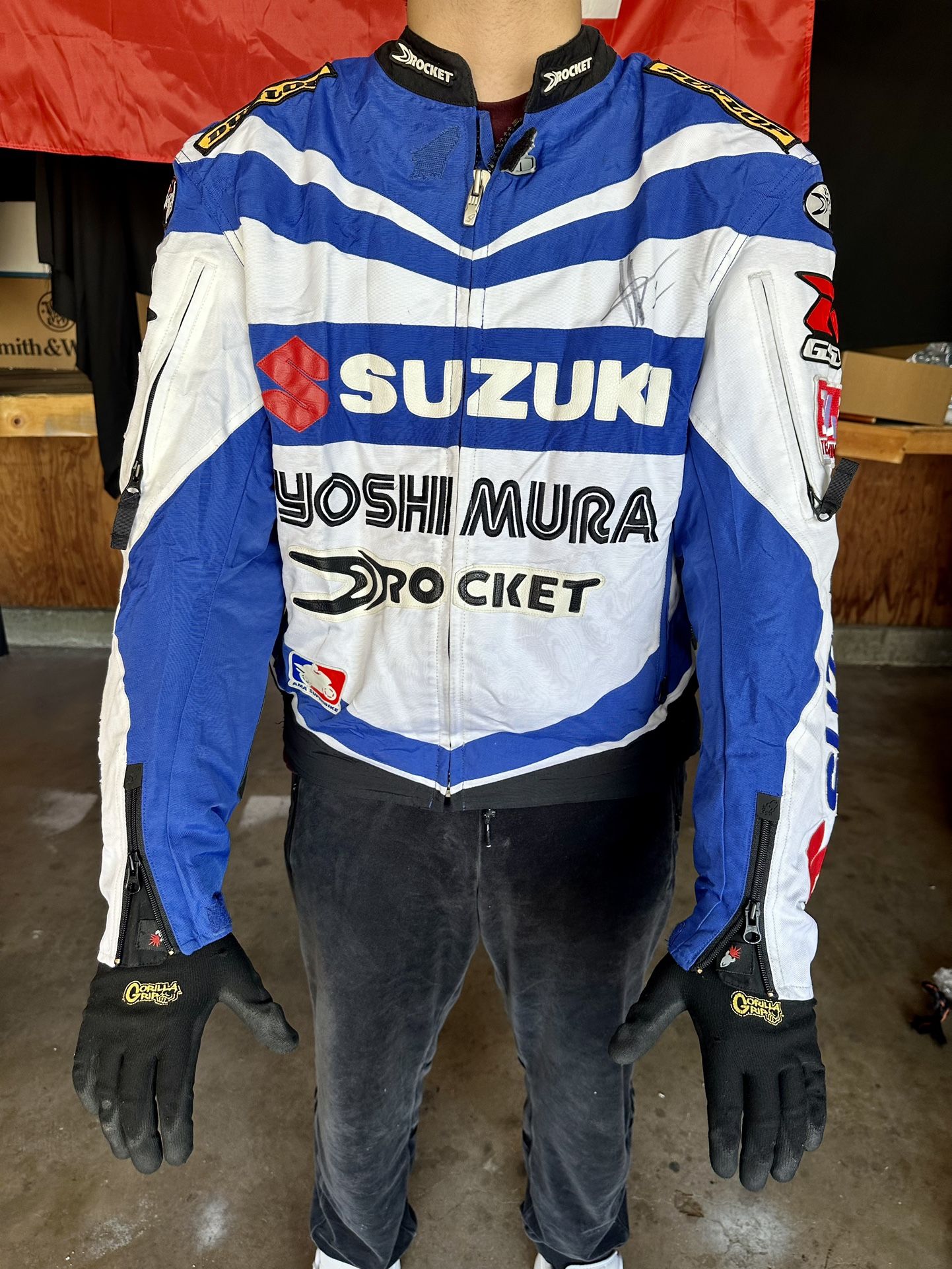 Suzuki Jacket By Joe Roket sign By Mat Milan The Razor