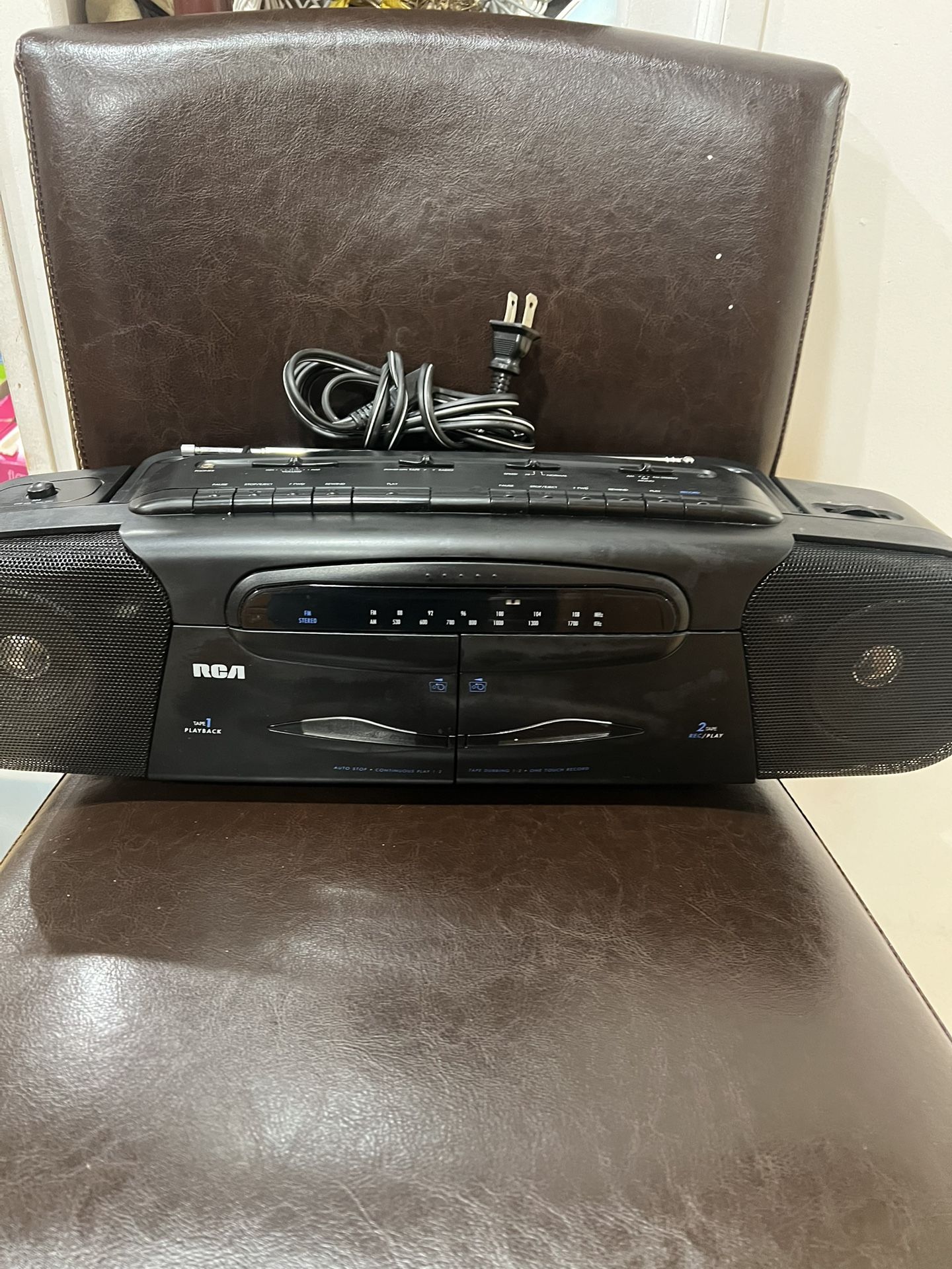 RCA Radio Double Cassette