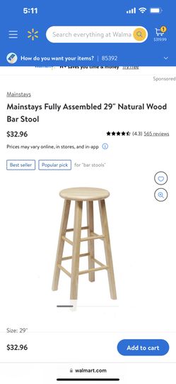 Black Wood Barstools