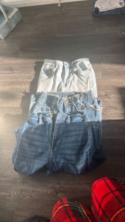 Three pairs of jeans
