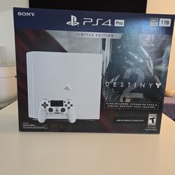 PS4 Pro Destiny 2 Limited Edition – NEW Sealed – 1TB Glacier White
