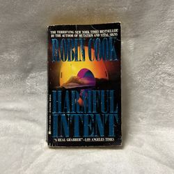 Harmful Intent by Robin Cook 1991 paperback book 