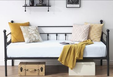 New Metal Daybed with New Twin Mattress
