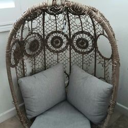 Wicker hanging chair