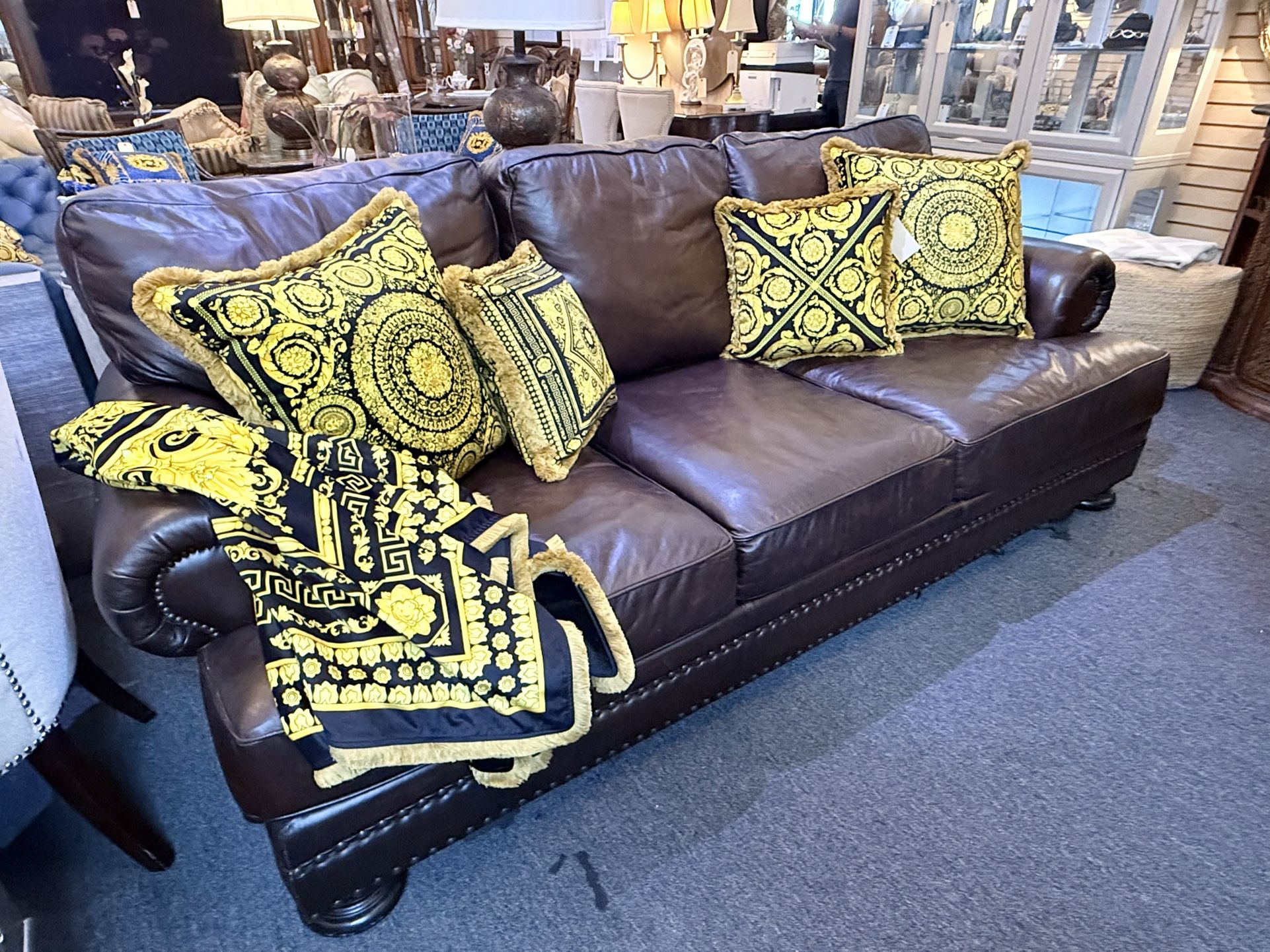 Bernhardt Leather Sofa
