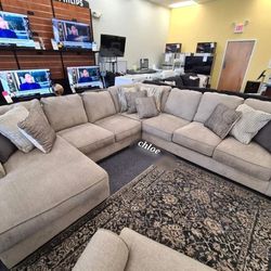 ■ASK DISCOUNT COUPON🎍 sofa Couch Loveseat Living room set sleeper recliner daybed futon ■ardsleyy Pewter Raf Or Laf Large Sectional 