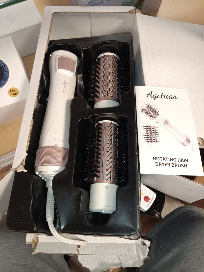 Hair Dryer Brush Volumizer, 110,000 RPM High-Speed Ionic Hair Dryer for Fast Drying, Curling, Volumizing & Straightening, 1400W, No Heat Damage Blowou