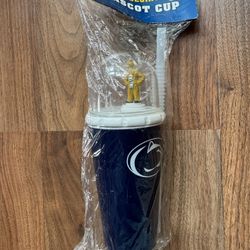 RARE NEW Vintage Penn State Nittany Lions Travel Cup Mug Dancing Lion Wind Up