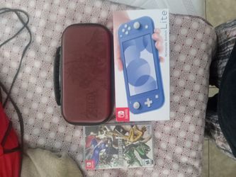 Nintendo Switch Lite With Charger Carrying Case And Memory Card