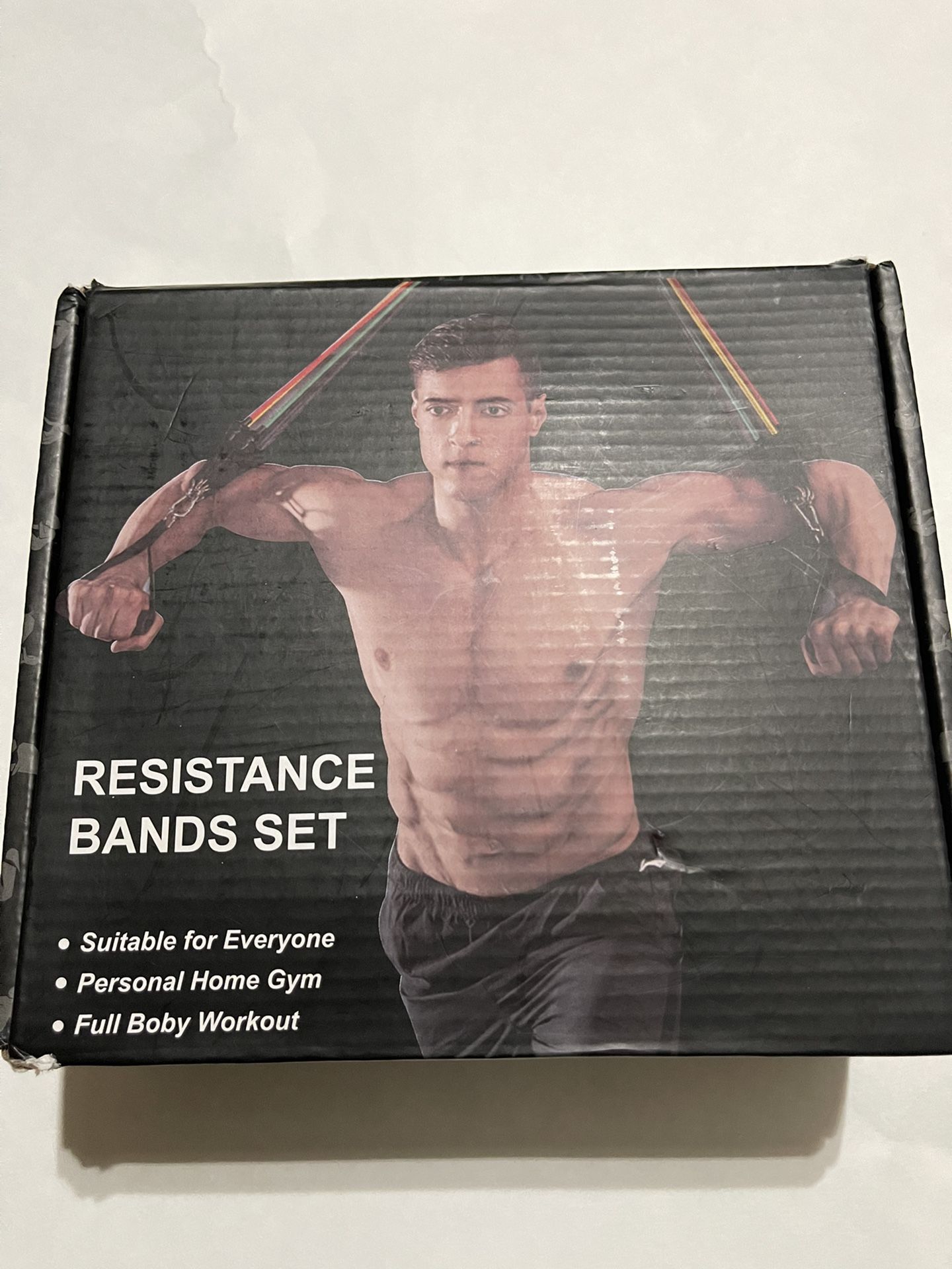 Colel Resistance Tube Workout Bands Set Fitness Strength Training 16 Pieces