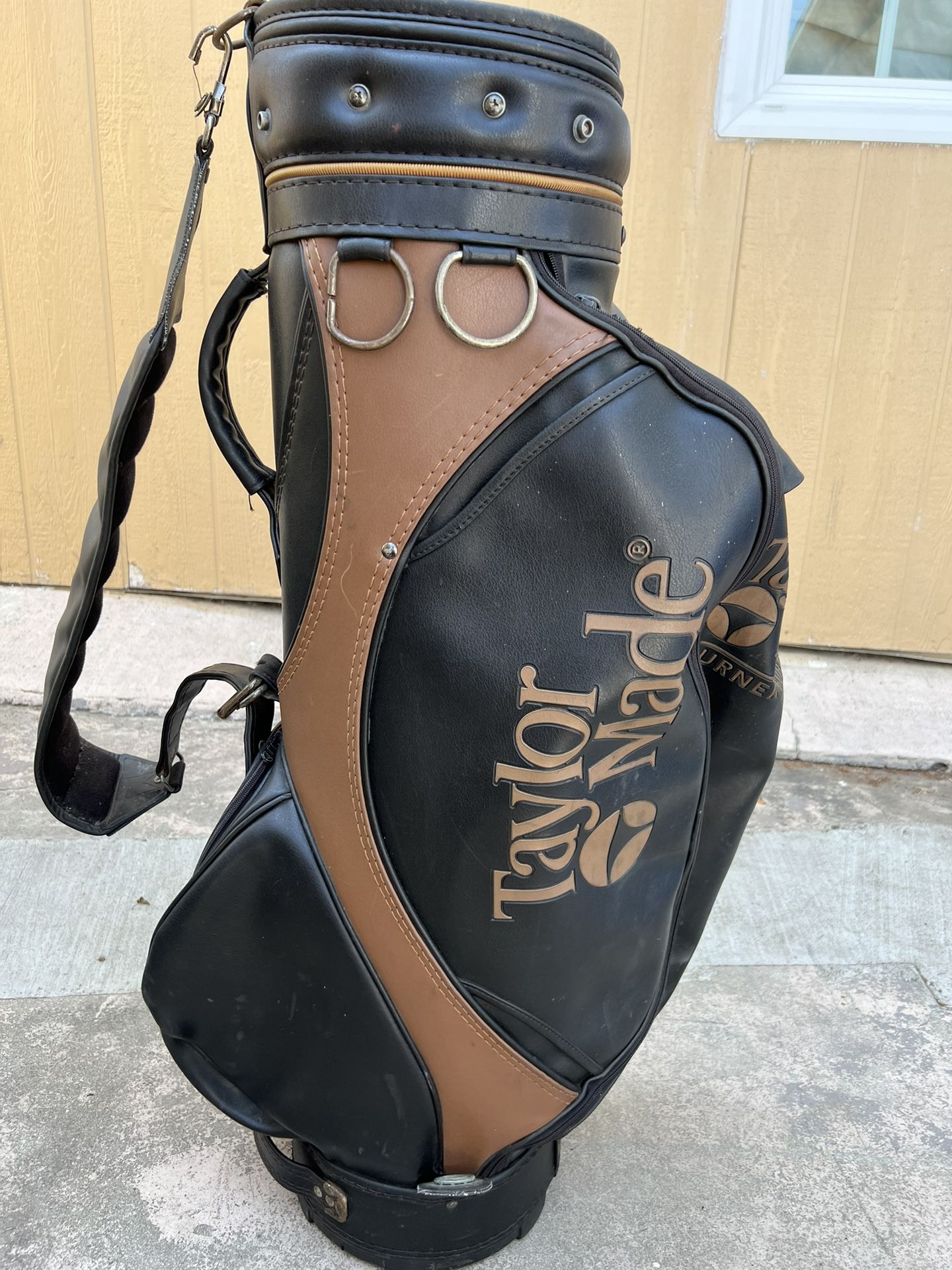 Vintage TaylorMade Burner Bubble Tour Golf Bag - Black/Brown