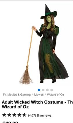 Adult wicked witch  costume