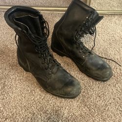1980s German military boots, mens 11