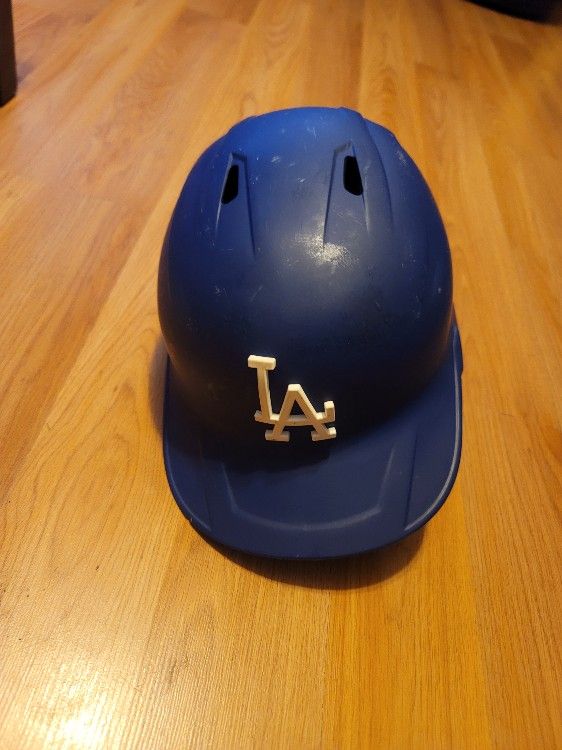 Gamer Los Angeles Dodgers MLB Baseball Batting Helmet Blue One Ear Flap Professional 100 MPH Sizes 7 3/8