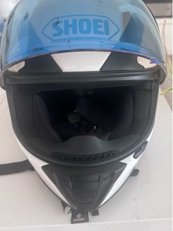 Shoei FR-SR Helmet with a clear and colored shields