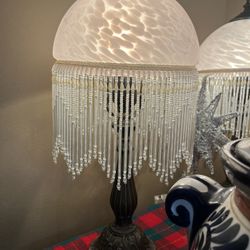 2 Beautiful Dome Lamps-perfect Condition