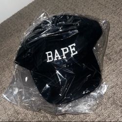 Bape Black Hat with White BAPE Logo