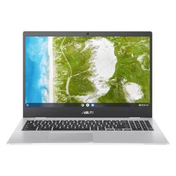 ASUS Chromebook CX1, 15.6" Full HD NanoEdge Display, Intel Celeron N4500 Processor, 64GB eMMC Storage, 4GB RAM, Chrome OS, Transparent Silver