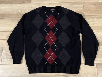 Alexander Julian Colours Argyle Men’s Crewneck Sweater Vintage Style Christmas Size XL Excellent Condition 