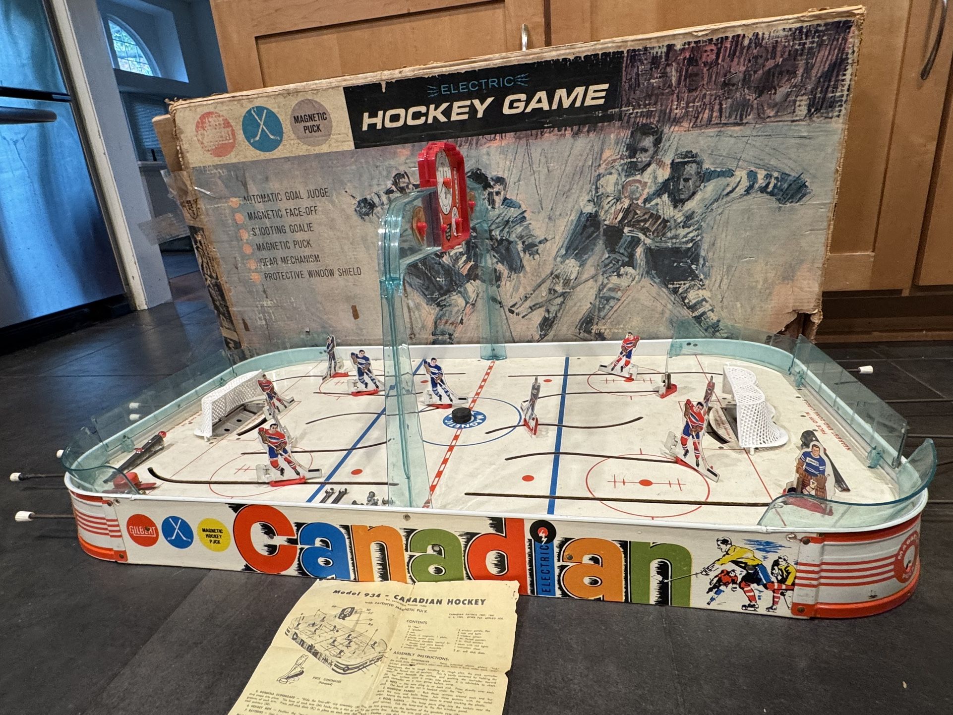 Hockey Game From The 60s VINTAGE Toy as