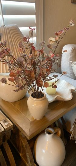 Hearth and hand with Magnolia floral arrangement