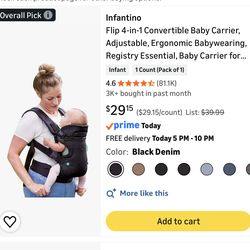 Infantino Baby Carrier 4-1