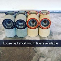 Roller skate wheels (fibers)