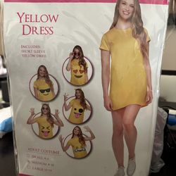Yellow Emoji Dress Costume