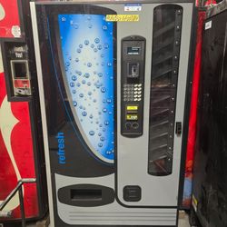 Soda vending machine with credit card reader
