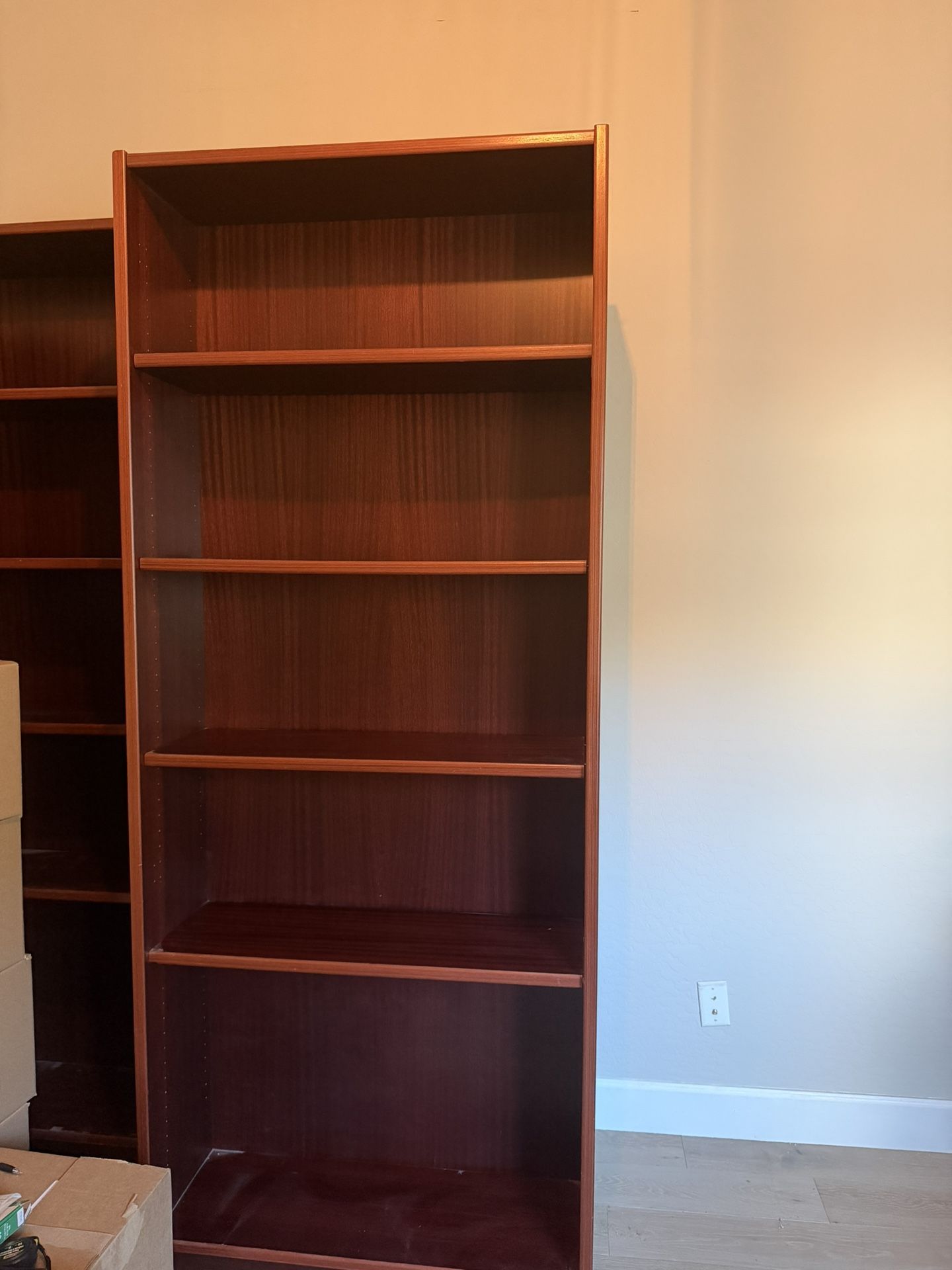 Mahogany Bookshelves 