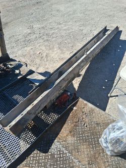 2 C Channel used 93"x10.5" steel metal beams Read Description