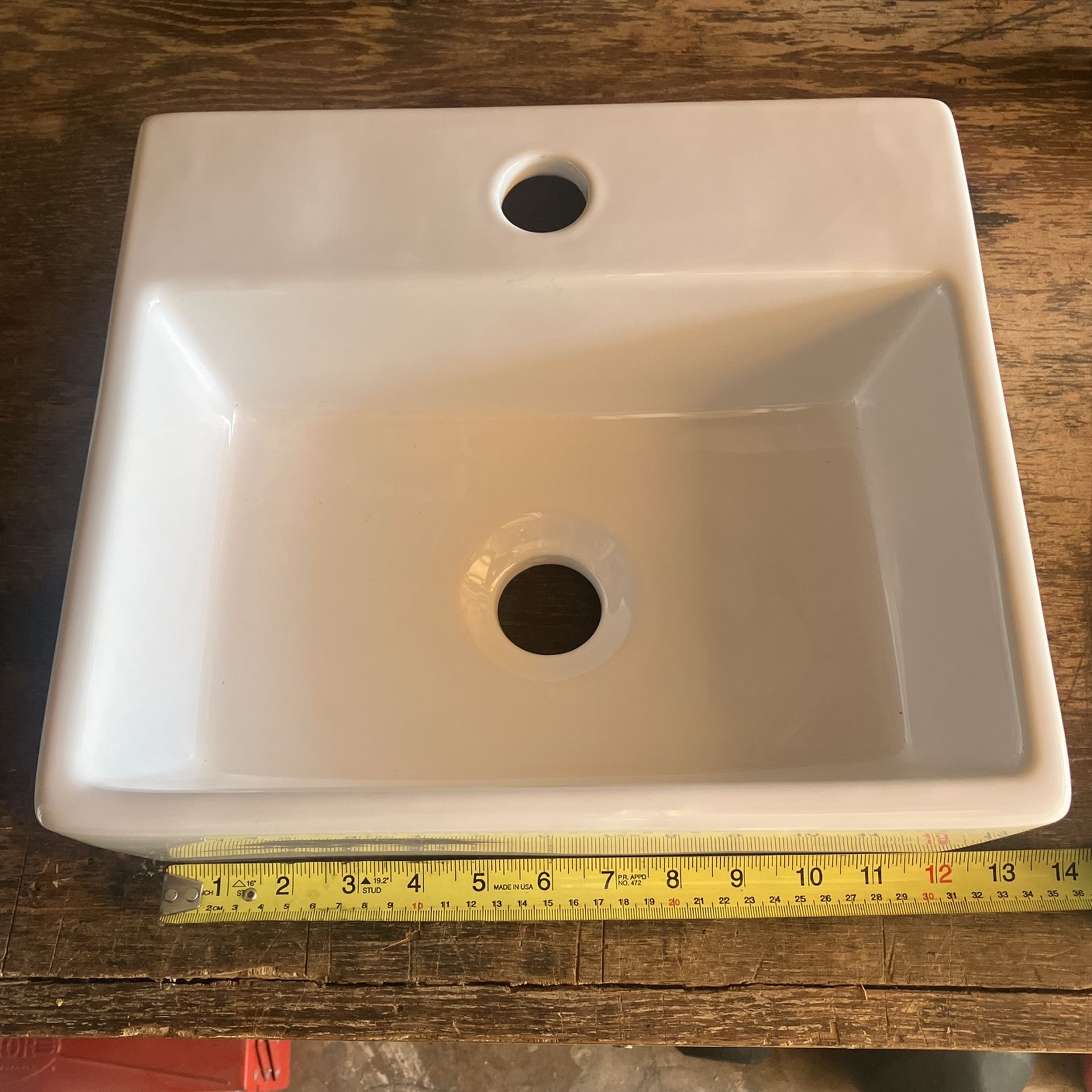 Compact Vessel Porcelain Bathroom Sink Never Used