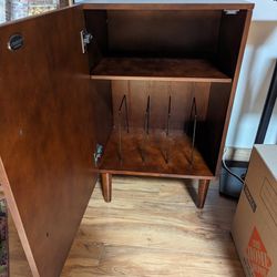 Mid Century Record Player Cabinet 