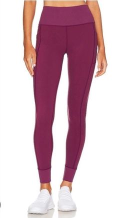 Spiritual Gangster Mindful high rise wildberry leggings joggers, size S