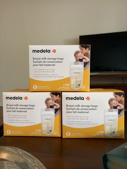 Medela Milk Storage Bags 100x3 New, Sealed