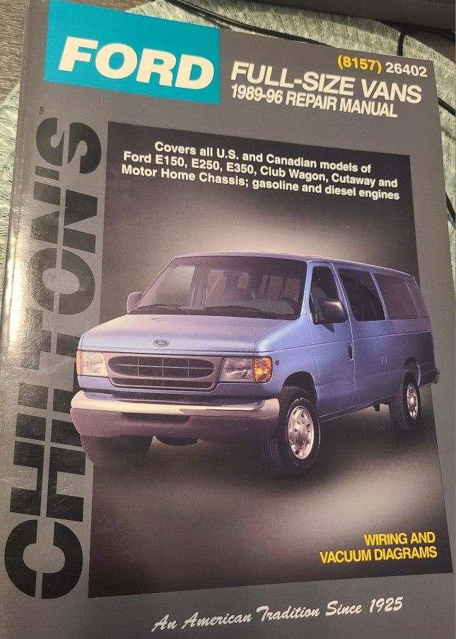 Chiltons Ford Full Size Vans  Repair Manual