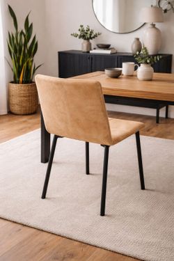 Clean Restored Blu Dot "Between Us" Leather Dining Chair