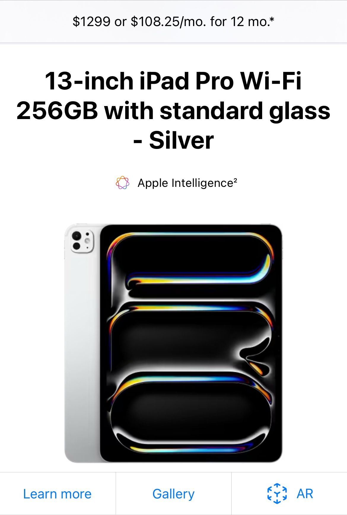 iPad Pro 13-inch 256GB