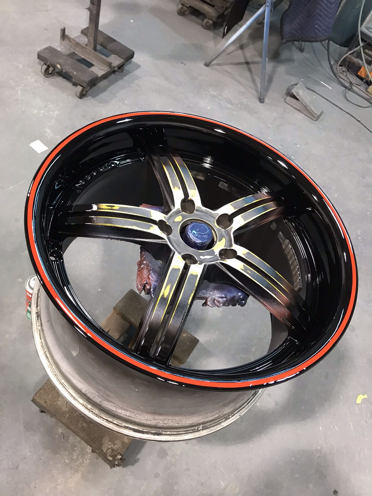 Vossen wheel painted by us