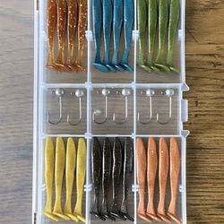 Fishing Lures - 2 Inch Paddle Tail Kit 