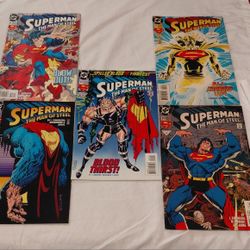 SUPERMAN  The Man of Steel 5 Comics