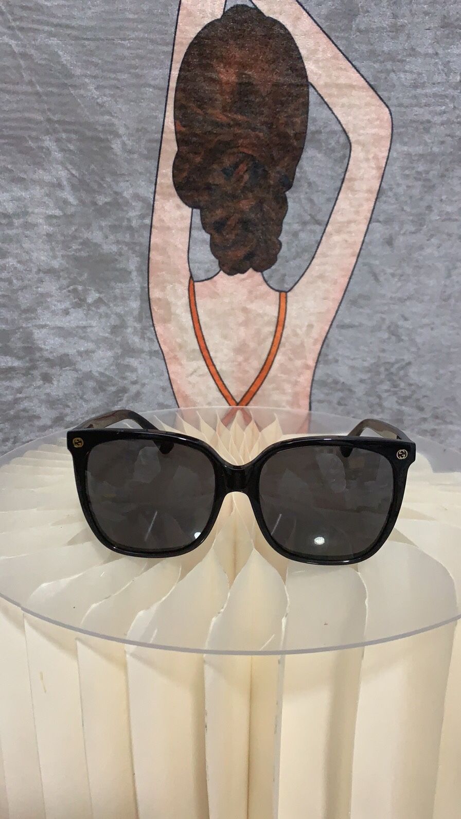 GUCCI Black Cat Eye Sunglasses 57mm Women's GG0022S 001