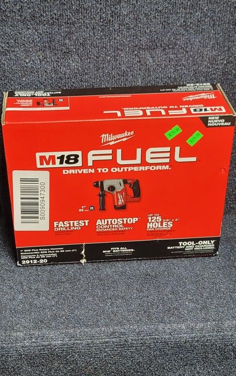 Milwaukee
M18 FUEL 18V Lithium-Ion Brushless Cordless 1 in. SDS-Plus Rotary Hammer (Tool-Only)