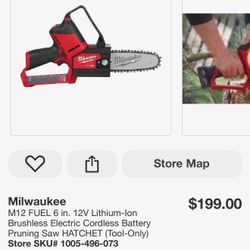 Milwaukee Pruning Saw 